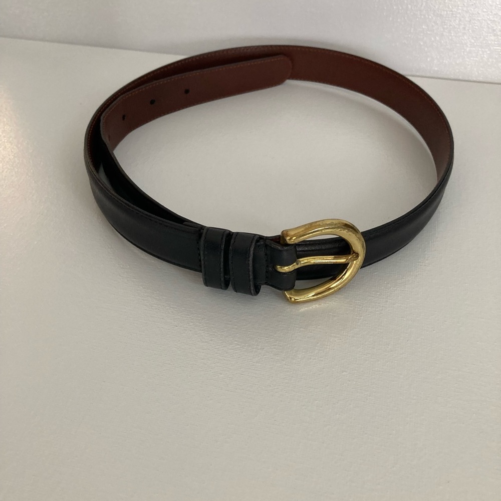 COPY - Vintage Coach Black Leather Belt Ladies Medium